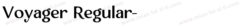 Voyager Regular字体转换